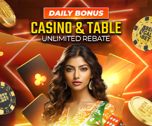 Daily Bonus Casino and Table Unlimited Rebate