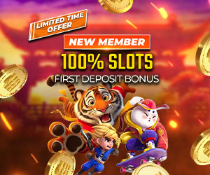 New Member 100% Slots First Deposit Bonus **Limited Time offer Stamp