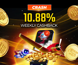 Crash 10.88% Weekly Cashback