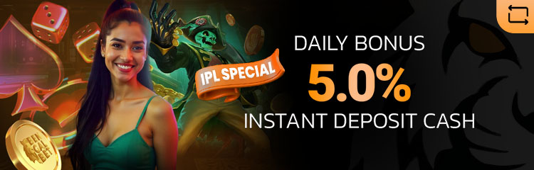 Get 5.0% Instant Cash Bonus on Every Deposit Transaction